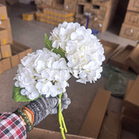 Dekorasi Panggung Acara Pernikahan B-732, Rangkaian Bunga Palsu, Bunga Hydrangea Putih, Bunga Hydrangea Buatan, Bunga Hydrangea Grosir