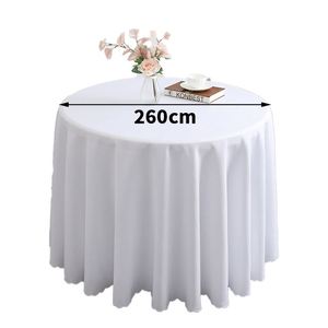 2026 Custom Beige <b>Round</b> <b>Table</b> Cloths 132 Inch <b>Round</b> <b>Tablecloth</b> <b>for</b> Wedding - Product Image 2