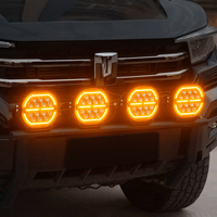 Phare antibrouillard LED 7 pouces avec faisceau combiné et DRL ambre pour Jeep Wrangler Tacoma F150 Land Cruiser UTV, barre de protection 4x4, projecteur