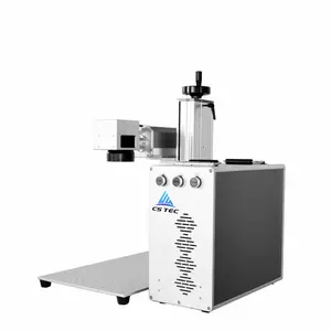 Raycus Max JPT lazer kaynağı otomatik ile masaüstü taşınabilir UV Fiber lazer damgalama makineleri Metal gravür makineleri