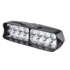 Farol universal de led para carro, farol de led para névoa/condução, para caminhão, barco, atv, motocicleta, 8, 12, 16 lâmpadas