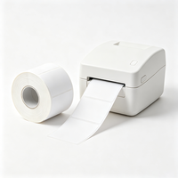 Étiquettes vierges OEM Haoxuan avec code QR, autocollants adhésifs en PP blanc imperméables, résistants à l'usure, imprimables pour emballage