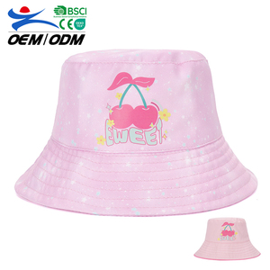 Custom Printed Summer Cotton Bucket Hat Unisex <b>Large</b> Brim Sports Outdoor Sun Protection Performance Fishing ISO 9001 Certified - Product Image 1