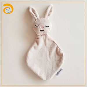 Adorable doudou pour bébé, lapin en peluche doux, serviette apaisante pour la dentition, jouets en peluche doux pour nourrissons, couverture de sécurité pour bébé, sommeil - Product Image 4