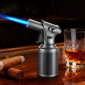 Mini Encendedor de Antorcha Portátil con Brújula, Resistente al Viento, Recargable con Butano, Alta Temperatura, para Barbacoa, Cigarros, Moxibustión, Encendido al Aire Libre - Product Image 2