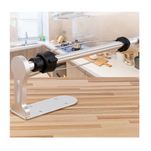 Nuovo Design, Portarotolo da <span class=keywords><strong>Cucina</strong></span> Quadrato in Acciaio Inossidabile con Ammortizzazione, Montaggio a Parete Senza Foratura, per Bagno e <span class=keywords><strong>Cucina</strong></span> - Product Image 1