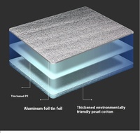 PENGYUAN Rouleau d'isolation thermique en mousse EPE double face avec feuille d'aluminium (épaisseur 3mm/5mm/10mm) Réflectivité 97%