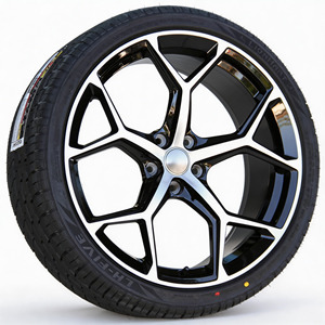 Cerchi e Pneumatici per Auto Passeggeri Neri e Argento, Cerchio in Lega Multirazze, Design Elegante e Performante - Product Image 4