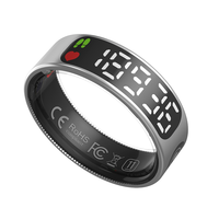 Anillo Inteligente Musulmán 2026, Monitor de Salud, Acero, Resistente al Agua 5ATM/IP68, Monitorización del Sueño, Monitor de Actividad Física, Frecuencia Cardíaca, Control por Aplicación, OEM
