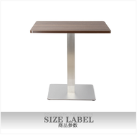 Sondoly Base de table de hauteur standard en acier inoxydable pour restaurants, cafés