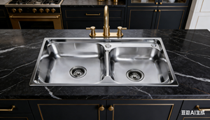 <span class=keywords><strong>Lavello</strong></span> da <span class=keywords><strong>Cucina</strong></span> in Metallo a Doppia Vasca di Grandi Dimensioni, Design Moderno, Finitura Spazzolata/Satinata, Garanzia di 2 Anni - Product Image 6