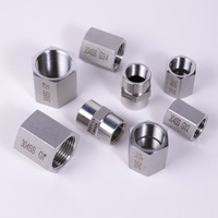 Raccord hexagonal double en acier inoxydable 304, usiné CNC, surface lisse, haute pression classe 3000, normes BSPP BSPT, marque ZL, 1/2, 3/4, 1 pouce