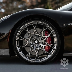 Jantes 722Auto NB forgées de 19 à 22 pouces, concaves profondes, argentées brossées, pour <span class=keywords><strong>Porsche</strong></span> Panamera <span class=keywords><strong>Taycan</strong></span> - Product Image 1