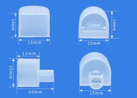 Accessoires en silicone Neon Silicone Sleeve Tube Plug 1513/1313 LED Accessoires Bouchons