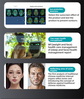 Machine d'analyseur de peau d'analyseur de visage d'analyse de peau haut de gamme pour le salon de spa haut de gamme S5 testeur de cheveux et de peau