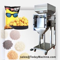 Mini peseuse multi-têtes automatique à 10 têtes, seau de 0,5 l, peseuse multi-têtes de petit poids, machine d'emballage de sachets de thé et d'oreillers