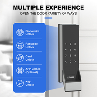 KROVI NT06 Serrure Intelligente IP65 Étanche pour Porte Extérieure Cerradura Inteligente Tuya Smart Locks SMART RIM LOCK