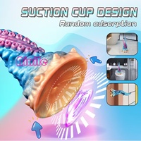 Dildo Tentacule Fantaisie, Plug Anal Géant avec Ventouse Puissante, Jouet Sexuel Anal Alien Animal Pieuvre pour Hommes et Femmes