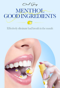 Spray Bucal Refrescante de Menta, Elimina los Malos Olores, Deja una Fragancia Agradable, Portátil - Product Image 5