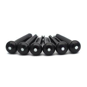 Pinceaux <span class=keywords><strong>de</strong></span> pont en plastique durables pour guitare acoustique, chevilles et supports <span class=keywords><strong>de</strong></span> cordes, blanc et noir, accessoires d'instruments <span class=keywords><strong>de</strong></span> musique - Product Image 4