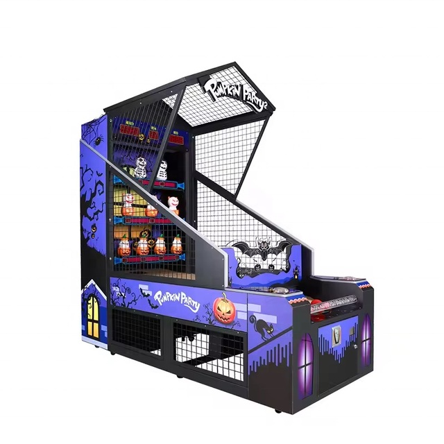 Guangzhou Factory's Coin-Operated 2-Throw Ball Arcade Ticket Redemption Game Machine for Pumpkin Party Carnivals English