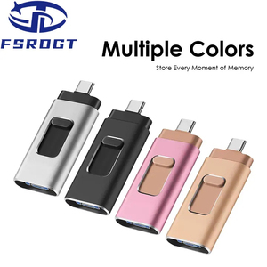 2024 nóng bán 1TB OTG USB Flash Drive chính hãng <span class=keywords><strong>4</strong></span>-in-1 Type-C 64GB 128GB 256GB 1GB USB Flash Bộ nhớ 16GB Thẻ phong cách - Product Image 4