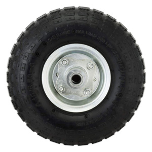 Rueda neumática de caucho 4.10/3.50-4 con llanta de acero para camioneta de carga o carrito de jardín - Product Image 3
