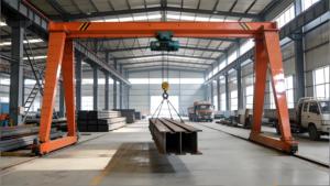Grue monopoutre de haute qualité, robuste, montée sur rail, type Goliath, pour la manutention de matériaux de construction - Product Image 3