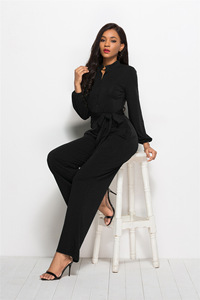 Pantaloni larghi autunno interi personalizzati pantaloni semplici da donna - Product Image 6