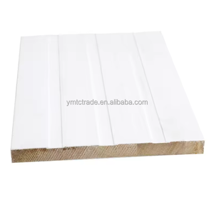 YMTC gros FJ pin plat porte jambages en bois plinthe plinthe moulure blanc Gesso moulures et menuiseries - Product Image 6