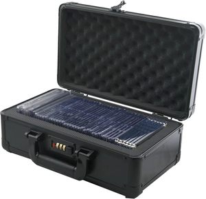 Espositore/Contenitore per Carte Collezionabili Gradate, a Fila Singola, per un massimo di 50 Carte con Porta Carte BGS e Fermacarte, ad Alta Capacità - Product Image 4