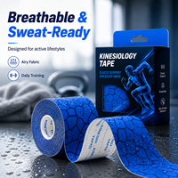Bande de kinésiologie sportive personnalisée avec logo, imperméable, pour le soutien des muscles et des articulations