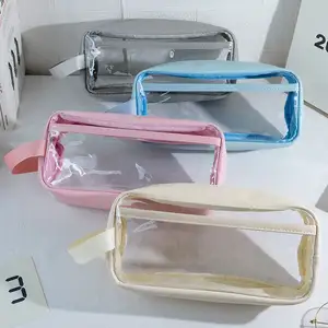 Wholesale transparent pouch for school For Storing Stationery Easily 