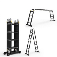 Échelle en aluminium multi-positions tout-terrain Xinxing Pro 2,4m-6,7m, charge maximale 150kg, pour supermarché, usage extérieur, auto-verrouillante, escalier, salle de sport