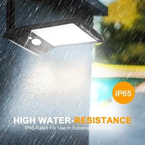 Lampe murale solaire étanche IP65 avec détecteur de mouvement, 36 LED, blanc froid, blanc chaud, garantie 3 ans pour jardin, patio, appliques murales - Product Image 4