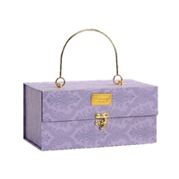 Boîte Cadeau de Mariage pour Demoiselles d'Honneur, Emballage Haut de Gamme pour Thé et Bonbons, Boîte Vide Rectangulaire Portable en Porcelaine, Accessoires pour Bracelets Métalliques