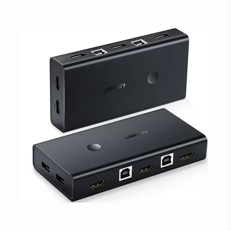 <strong>2026</strong> UGREEN KVM <strong>Switch</strong> 2 Port and USB Switcher 2 in 1 Out 4K 30Hz KVM <strong>Switches</strong> for Computer Mouse Keyboard