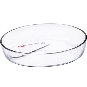 Plat <span class=keywords><strong>de</strong></span> <span class=keywords><strong>cuisson</strong></span> ovale en verre trempé sans plomb <span class=keywords><strong>de</strong></span> qualité alimentaire 3.0L pour cuisine, réfrigérateur et <span class=keywords><strong>four</strong></span>, ensemble d'ustensiles <span class=keywords><strong>de</strong></span> <span class=keywords><strong>cuisson</strong></span> en verre - Product Image 2