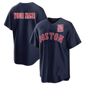 <span class=keywords><strong>Maillot</strong></span> de <span class=keywords><strong>baseball</strong></span> personnalisé, design d'impression moderne, équipement de <span class=keywords><strong>baseball</strong></span> historique de Boston, rouge, blanc, bleu marine, vêtements d'équipe, livraison rapide - Product Image 5