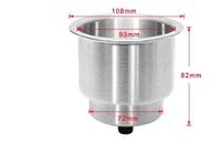 Meilleures ventes POWER Porte-gobelet de table pour bateau en acier inoxydable 316 de qualité marine, certifié CE, couleur argent