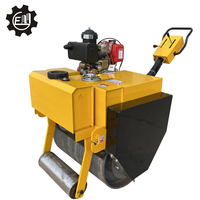 Compacteur de terre haute Performance, rouleau compresseur à main 20KN avec tambours vibrants de 700mm