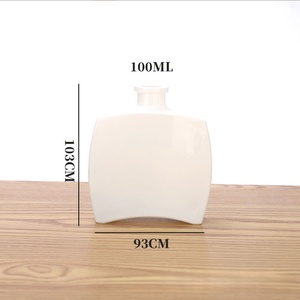 Sang trọng 100ml Rỗng phẳng vuông sậy khuếch tán chai tinh dầu hương liệu hương thơm khuếch tán chai với nút chai - Product Image 5