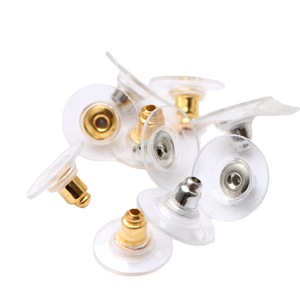 Gold Bullet Shape Ear <b>Studs</b> Metal Plated For <b>Earring</b> Making DIY Jewelry Findings Round Disc Shape Accessories - Product Image 5