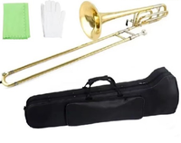 Wholesale Factory Direct Bb/F Tenor Trombone, Professional Slide Brass Instrument for Children & Adult Players