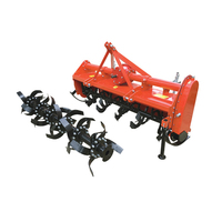 Cultivador Rotatorio de Cadena Montado en Tractor con Enganche de 3 Puntos, Cultivador Rotatorio Agrícola para Cultivo de Suelo Agrícola