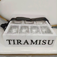 Plateau de service mobile pour cannoli, tiramisu, popcorn et snacks, avec bandoulière, pour soirées cinéma et traiteur
