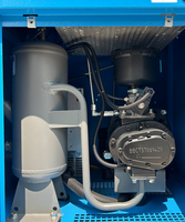 Compresor de Aire Estacionario de Tornillo Sin Aceite Guxing de Alta Calidad, Refrigerado por Aire, con Motor de 7.5-75kw y 8-16bar