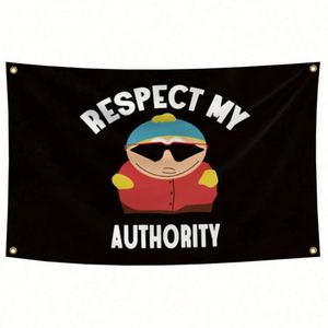 Bandiere e Striscioni in Poliestere 100D di Alta Qualità con Colori Vivaci 'Respect My Authority' Vendita all'Ingrosso - Product Image 4