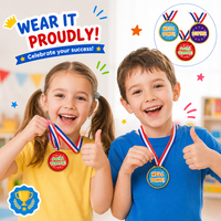 Vente flash - Médailles de sport personnalisées en plastique doré gravées - Design personnalisé pour enfants - Vente en gros - Marque Pinstar