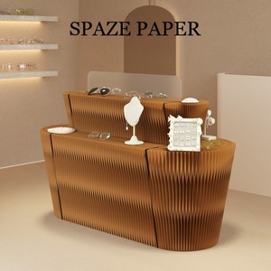 Expositor de Conos de Papel Spazepaper, Expositor para Cafetería, Expositor de Papel Flexible y Plegable para Ferias Comerciales y Tiendas - Product Image 1